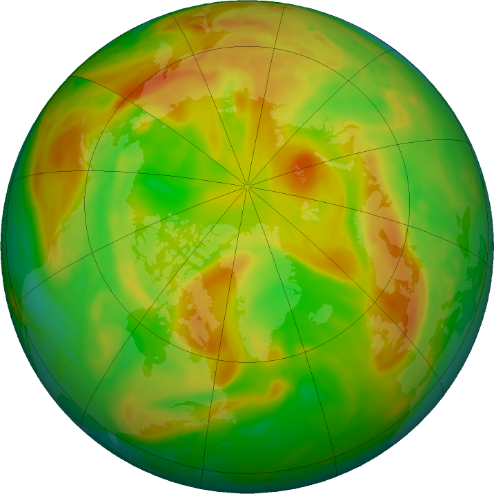 Arctic ozone map for 11 June 2024